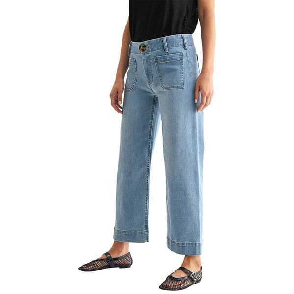 Womens CITY BLUES Soho Cropped Wide Leg Jeans