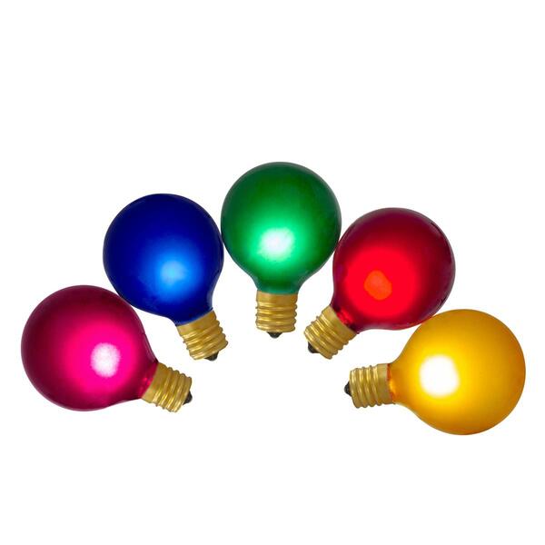 Northlight Seasonal 10ct. Multicolor G50 Globe Replacement Bulbs - image 
