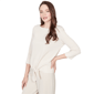 Womens Emaline Key Items 3/4 Sleeve Twist Front Knit Sweater - image 3