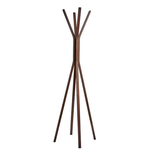 Adesso Toby Walnut Coat Rack - image 