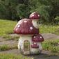 Northlight Seasonal 18in. Mushroom House Outdoor Garden Statue - image 2