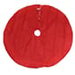 Kurt Adler 44in. Red Velvet Tree Skirt w/ White Trim - image 3