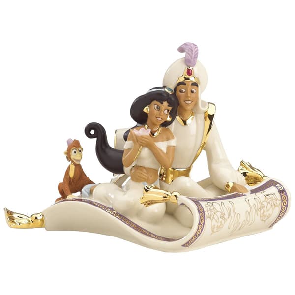 Lenox&#40;R&#41; Disney Aladdin and Jasmine Magic Carpet Ride Figurine - image 