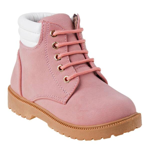 Little Girls Rugged Bear Lace-Up Boots - image 