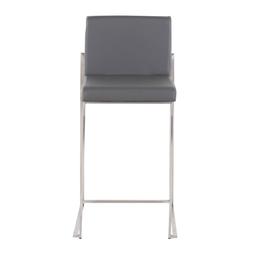 LumiSource Fuji Contemporary High Back Counter Stools - Set of 2