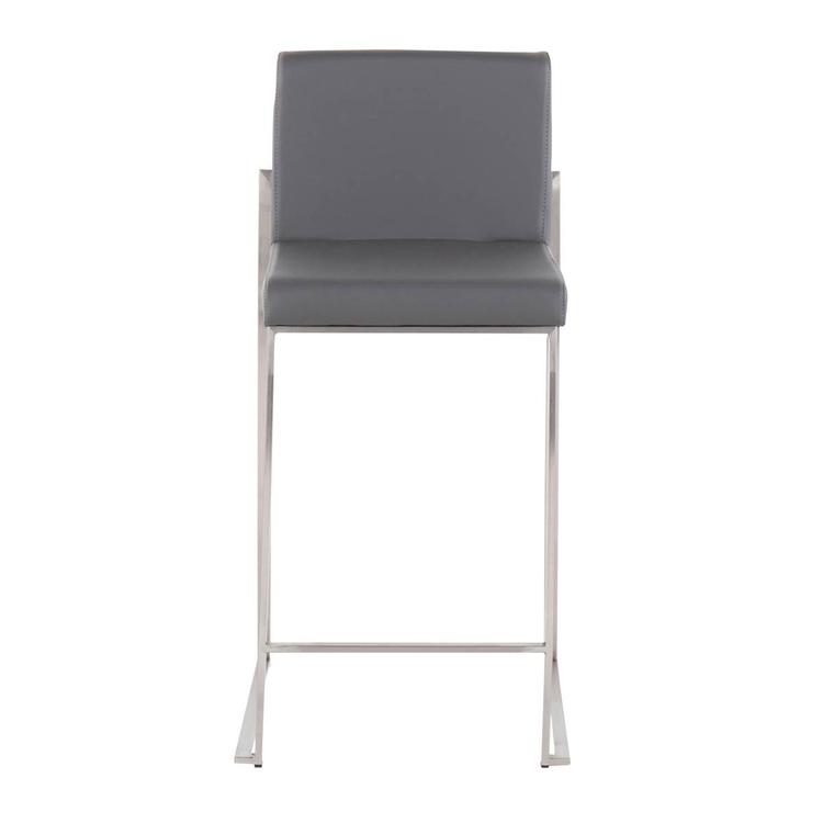 LumiSource Fuji Contemporary High Back Counter Stools - Set of 2