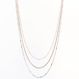 Design Collection Gold-Tone 18in. Multi Strand Necklace
