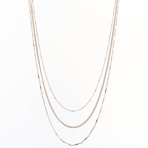 Design Collection Gold-Tone 18in. Multi Strand Necklace - image 