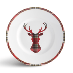 222 Fifth Wexford Red 12pc. Porcelain Dinnerware Set