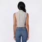 Juniors No Comment Striped Sleeveless Button Down Top - Skyway - image 2