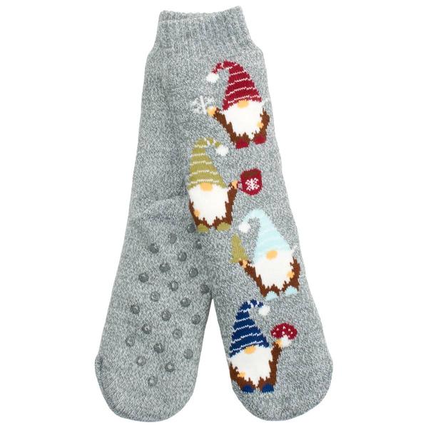 Womens Fuzzy Babba Gnomes Cozy Warmer Slipper Socks
