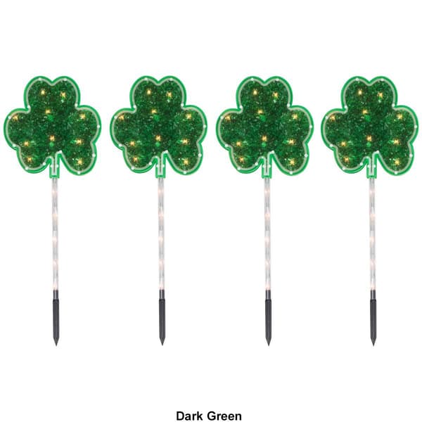 Northlight Seasonal 4ct Green St Patrick''s Day Lawn Stakes Lights