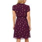Petite MSK Short Sleeve Foil Dot Pintuck A-Line Dress - image 2