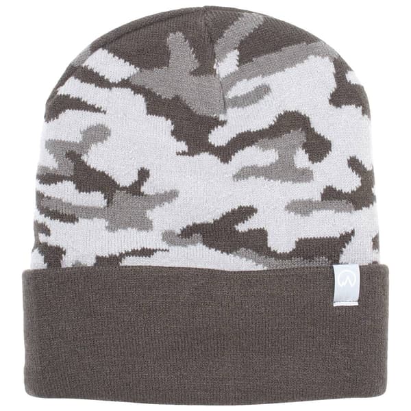 Mens Polar Extreme Color Block Sherpa Lined Hat - Camo Grey - image 
