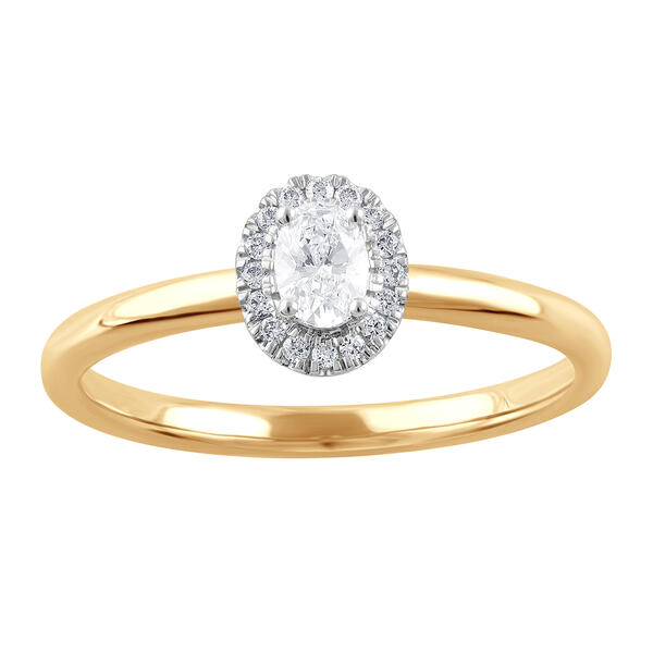Nova Star&#40;R&#41; 1/4ctw. Lab Grown Diamond 10kt. Gold Engagement Ring - image 