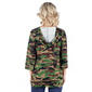 Plus Size 24/7 Comfort Apparel Oversized Camo Maternity Hoodie - image 2