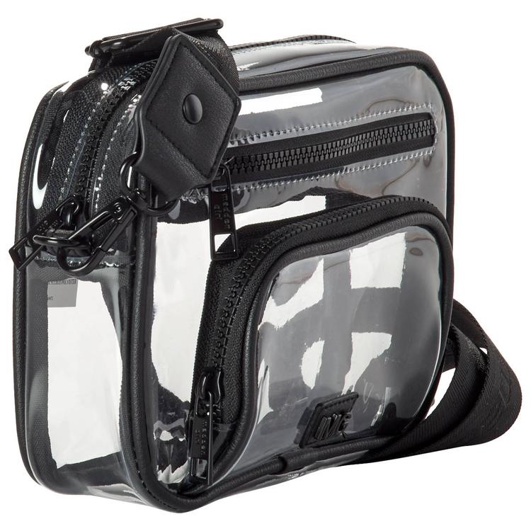 Madden Girl Clear Camera Crossbody w/ Zip Pouch