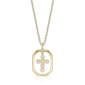 Brilliant Grown Lab-Grown Diamond Framed Cross Pendant Necklace - image 1