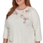 Plus Size Alfred Dunner Camden Market Floral Embroidery Blouse - image 5
