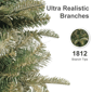 Puleo International 9ft. LED Yardley Spruce Pencil Christmas Tree - image 5