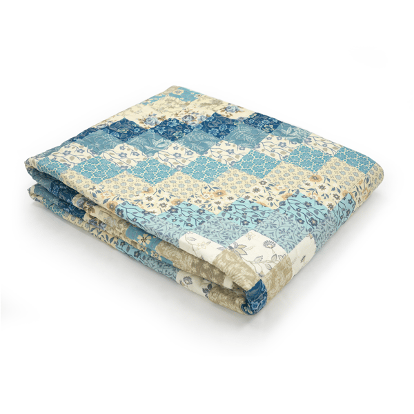 Donna Sharp Blue Diamond Quilted Throw Blanket