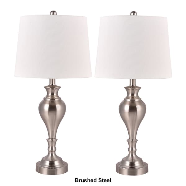 Fangio Lighting 27in. Pair Metal Lamps