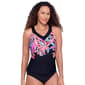 Womens American Beach Jungle Parade Tankini Swim Top - image 1