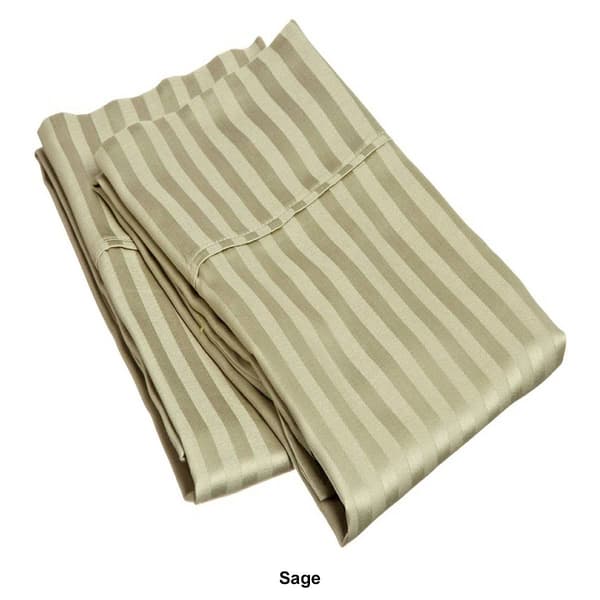Superior 2pc. 300TC Egyptian Cotton Striped Pillowcase Set