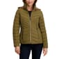 Womens Nautica Short Stretch Puffer Jacket w/Faux Fur Lined Hood - image 1
