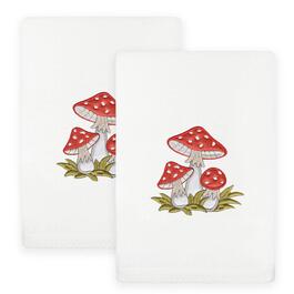 Linum Home Textiles 2pc. Spring Mushrooms Embroidered Hand Towels