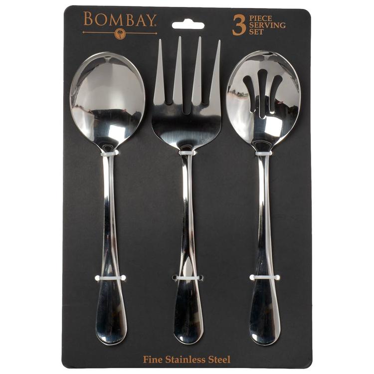 Bombay Stainless Steel 3pc. Serving Set
