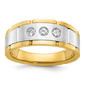 Mens Gentlemens Classics(tm) 14kt. Two Tone 1/4ctw. Diamond Ring - image 1
