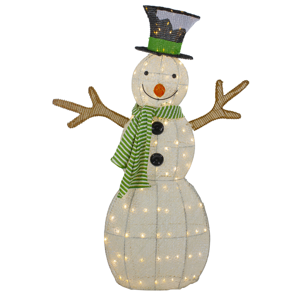 Northlight LED Snowman w/ Top Hat & Scarf Outdoor Christmas Decor