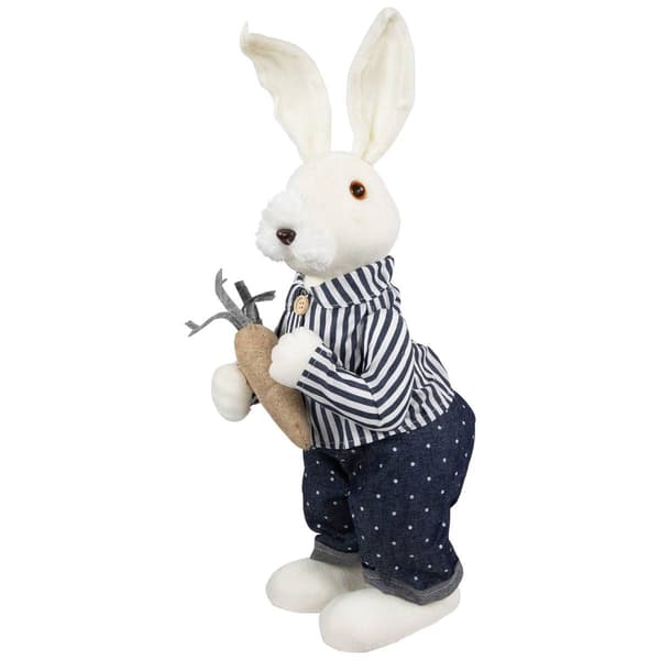 Northlight Seasonal Standing Boy Bunny w/ Carrot Easter Figurine