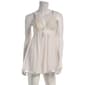Womens Spree Intimates 2pc. Pearl & Lace Mesh Babydoll - 22243A - image 2