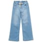 Girls (7-12) Blue Spice Wide Leg Tie Front Cozy Knit Jeans - image 2