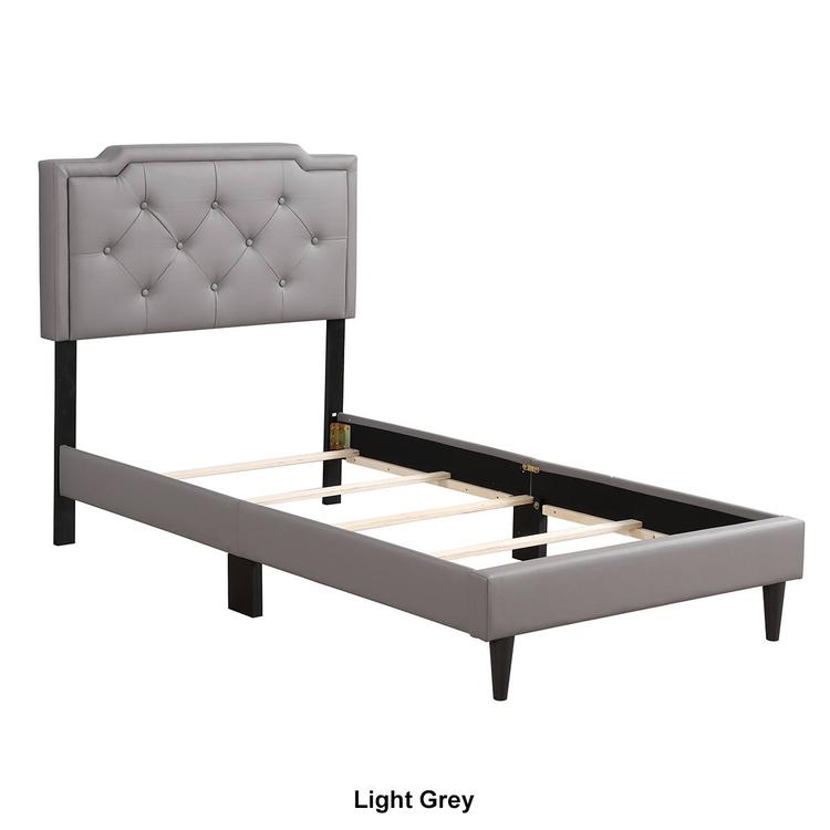 Passion Furniture Deb Adjustable Panel Bed Frame - Twin