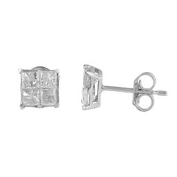 Diamond Classics™ 10kt. Diamond Square Stud Earrings