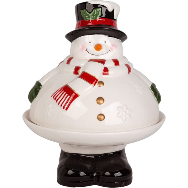 Home Essentials Snowman Cake Stand - image 
