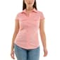 Womens Zac & Rachel Short Sleeve Solid Casual Button Down - image 1