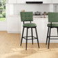 HH2 Home Beau Adjustable Height Swivel Stool with Tufted Back - image 1