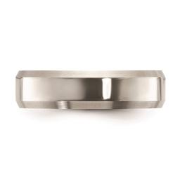 Mens Endless Affection™ Highly Polished 6mm Beveled Edge Band