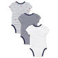 Baby Boy &#40;NB-9M&#41; Little Me 3pk. Short Sleeve Sports Bodysuits - image 2