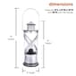 Alpine Small Silver Lantern D&#233;cor w/ LED Lights & Timer - image 10