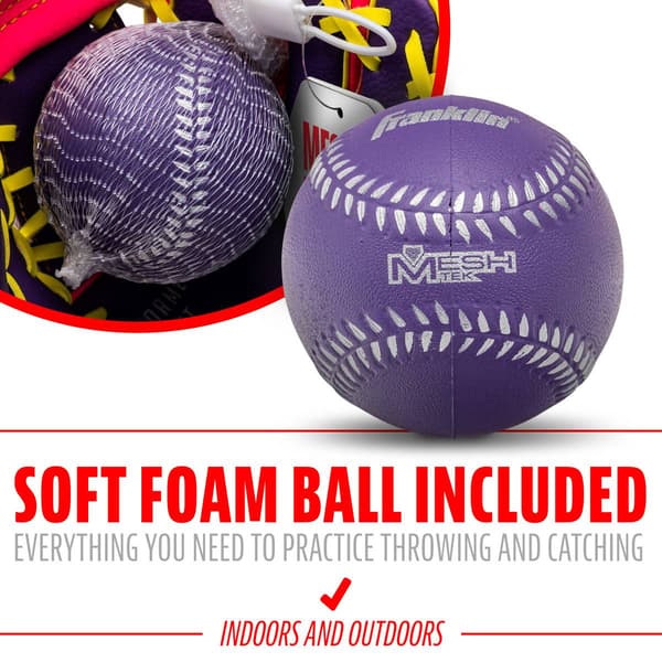 Franklin® 9.5in. MESHTEK Ball & Glove - Purple