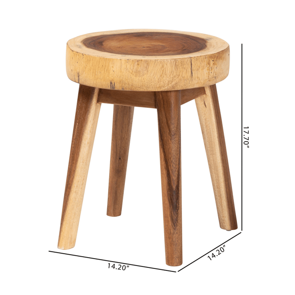 bali & pari Jia Suar Wood End Table