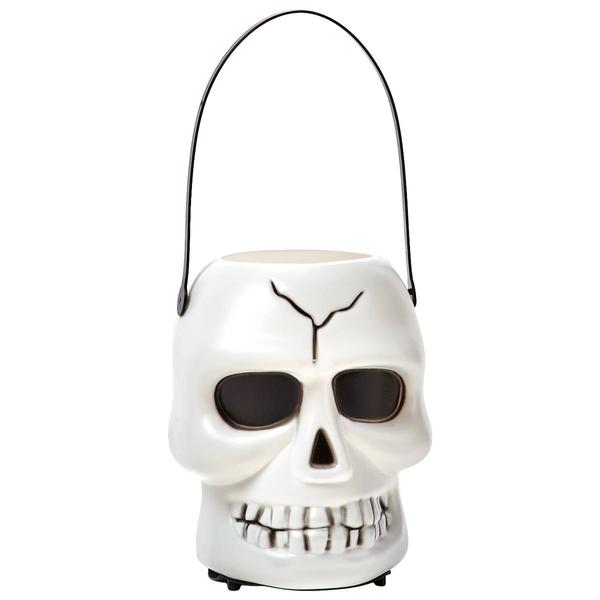 Battery Operated Halloween Skull Bucket - image 
