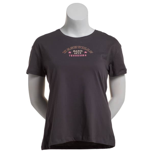 Juniors Attitude Not Included Nashville Guitar Graphic Tee