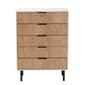 Baxton Studio Karima Two-Tone Wood 5-Drawer Storage Cabinet - image 4