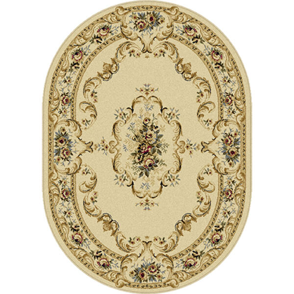 Tayse Laguna Angeline Royal Oval Area Rug - Beige - image 